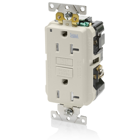 LEVITON Electrical receptacles 520R WR TR GFCI LA G5362-WTT